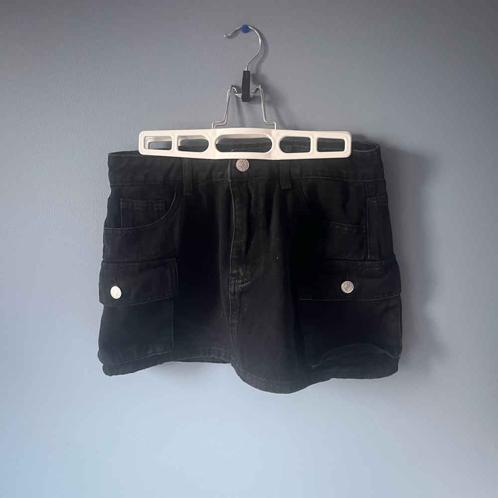 Black Women's Cargo Shorts
